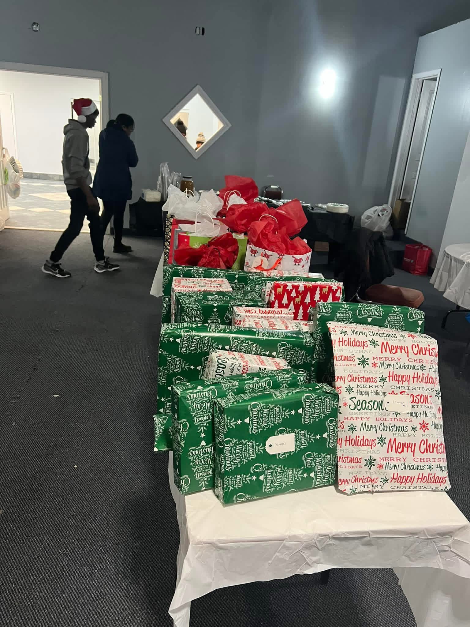Volunteers with 2019 back-to-school donations